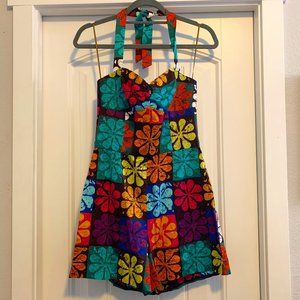 Trina Turk Retro Floral Romper Size 6